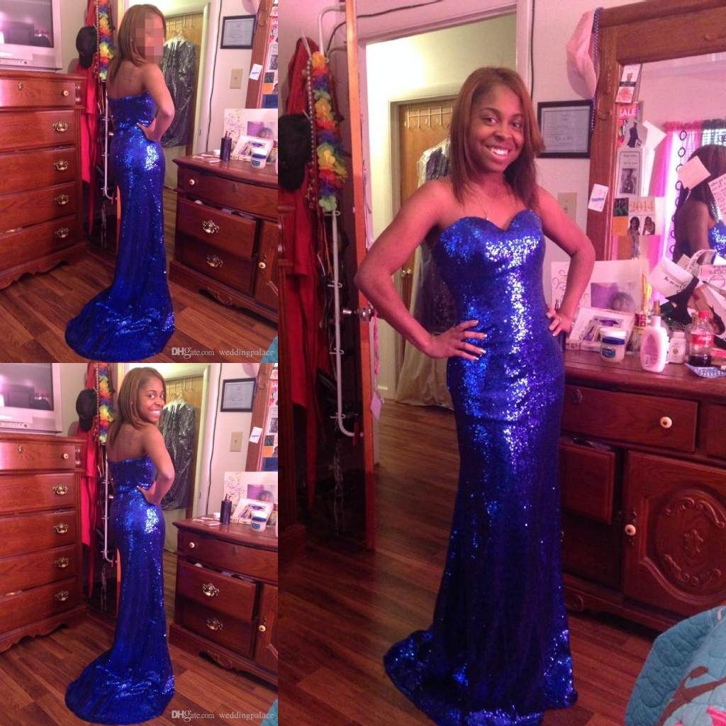 blue and gold mermaid dress