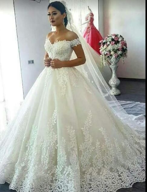 Acquistare Abito Da Sposa Stile Principessa Allingrosso Nuovo Fuori Spalla  Maniche Alta Qualità Abito Da Sposa In Pizzo Abito Da Sposa Economico |  Consegna Veloce E Qualità | It.Dhgate