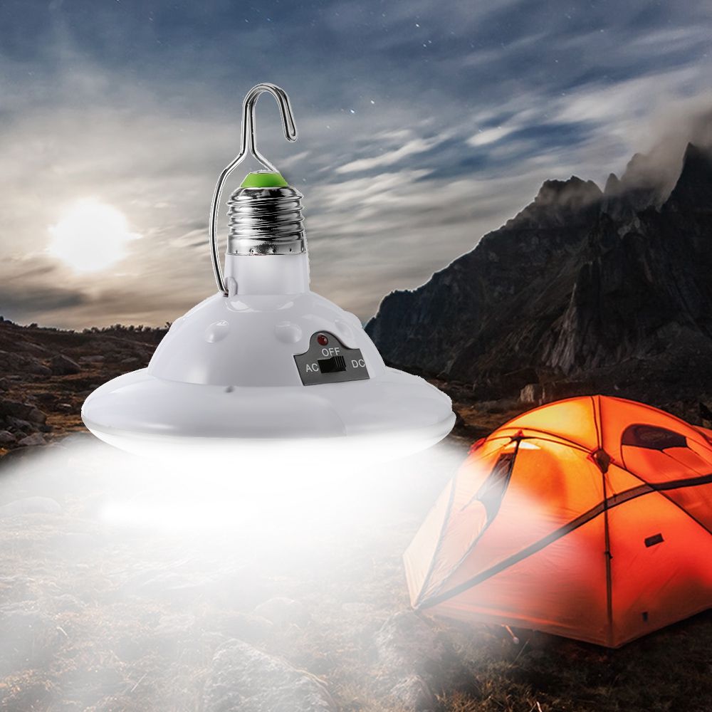 Lampe de camping à énergie solaire blanche 22 LED à télécommande suspendue FR