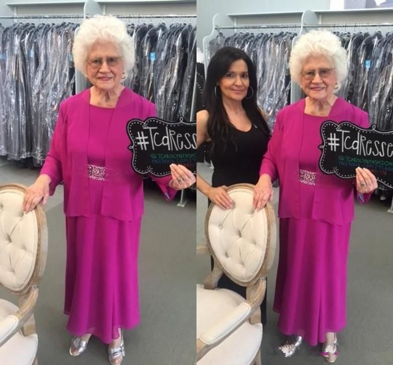 fuchsia mother of the bride dresses