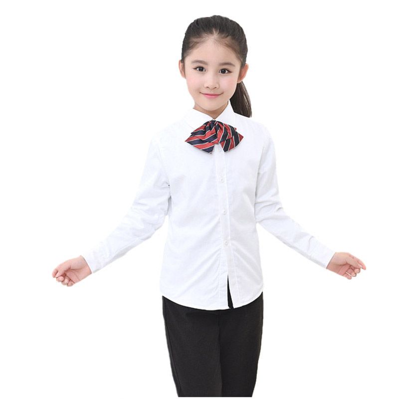 acantilado Leyenda experiencia Camisas para niños Niñas Blusa blanca Escuela de algodón Blusa para niñas  Camisas para niños Ropa