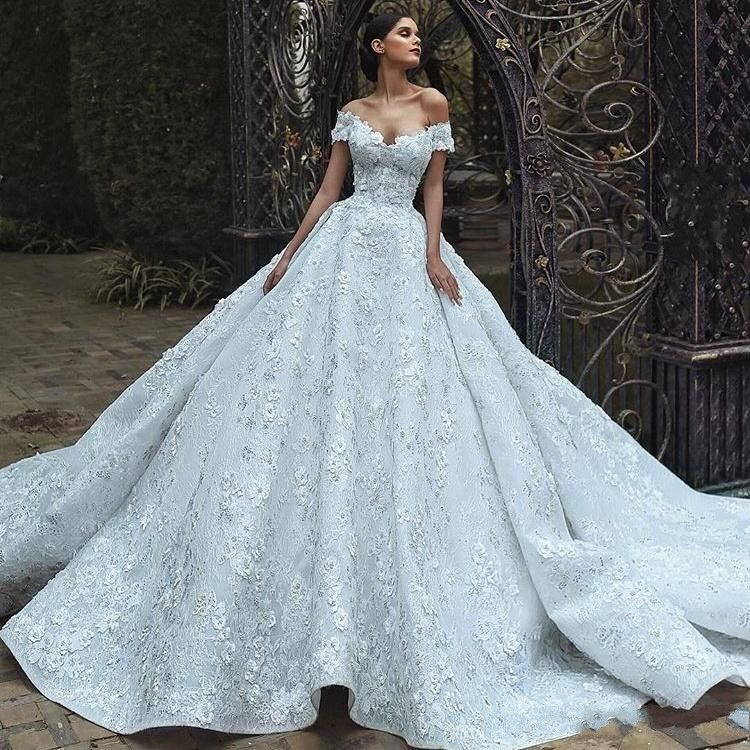 Gorgeous Lace Ball Gown Wedding Dress ...