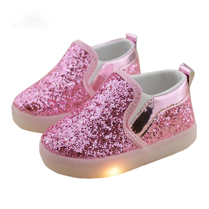 Garçons Filles LED Lumineux Baskets Enfants Enfants Chaussures