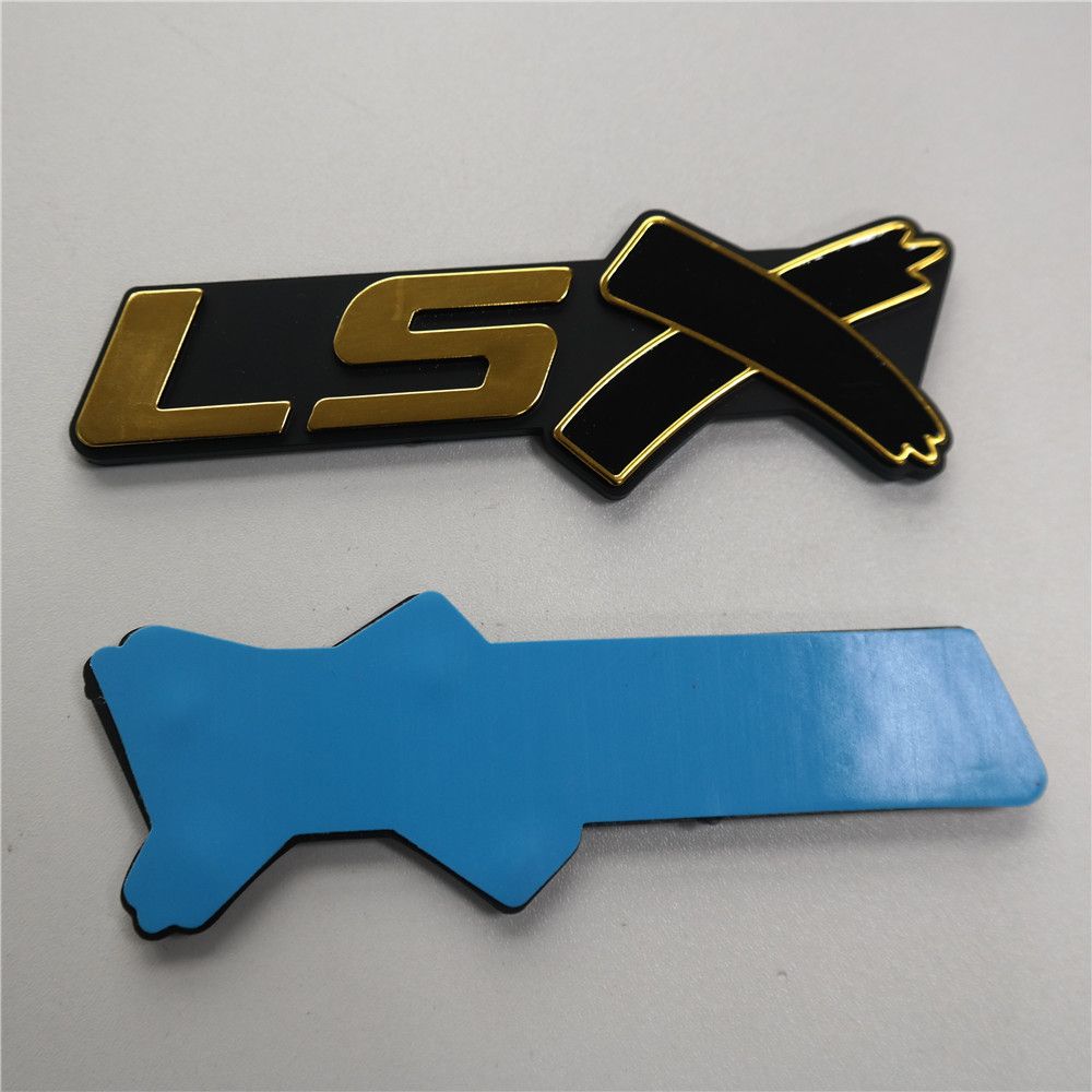 2020 Custom 3d Abs Glod Lsx Fender Badge Emblems Pair Ls1 Ls2 Ls3