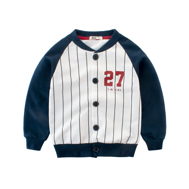Acheter Veste De Baseball Bebe Garcons Manteau Enfants Vetements Coton Top Qualite Bouton Outwear 2 10t Nouveau Mode Ins Gros De 7 37 Du Macy1098 Fr Dhgate Com