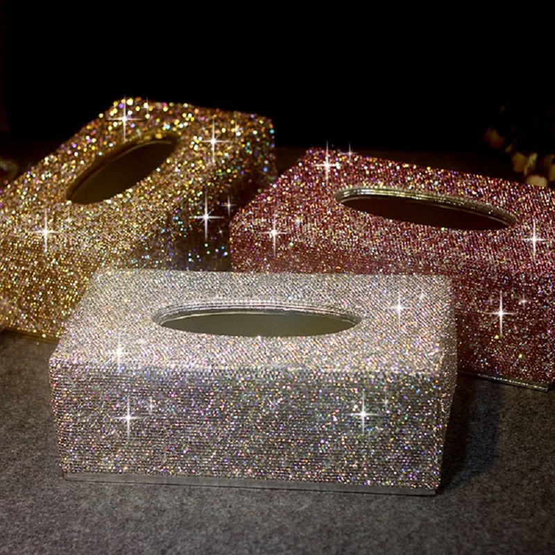 pink tissue box cover