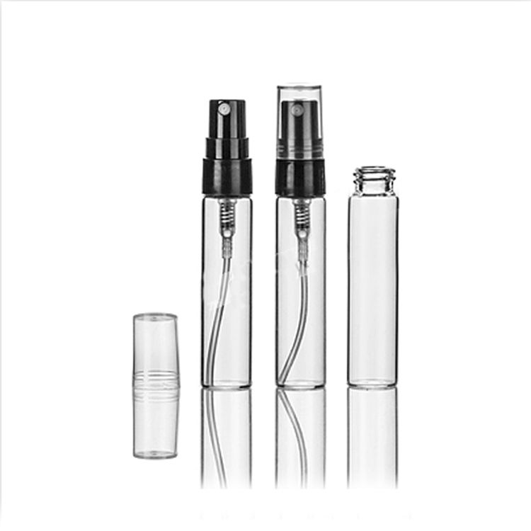 Flacon en verre de 5 ml avec bouchon noir B