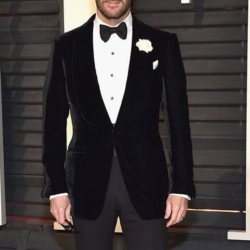 velvet black tuxedo jacket