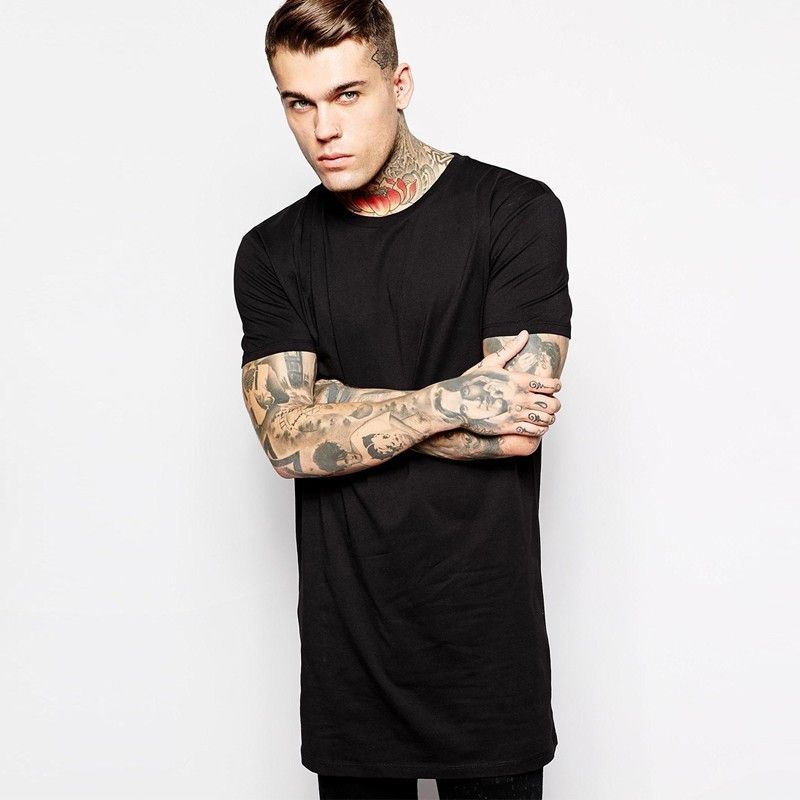 White Long Size Mens Hip Hop Tops StreetWear Extra Long Tee Shirts For Men Longline T Shirt Short Sleeve T Shirt From Liweilisa, $6.1 DHgate.Com