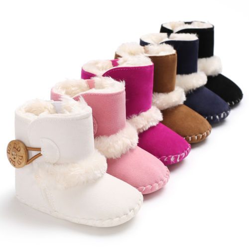 Compra Bebé Recién Nacido Bebé Niñas Niños Tobillo Botas Para La Nieve  Antideslizantes Botas De Invierno Parte Inferior Suave Mantener La Piel  Caliente Zapatos De Felpa Plantilla Barato | Entrega Rápida Y