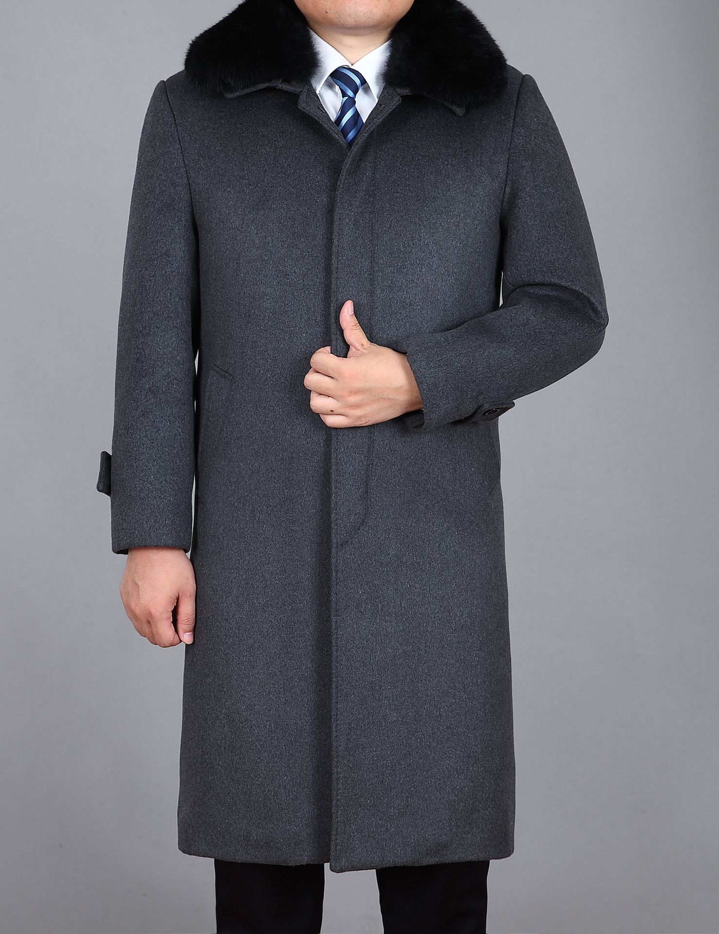 Chip Chaleco Distribución Abrigos y chaquetas de lana para hombre Abrigo de cachemira para hombre  Chaqueta de traje largo