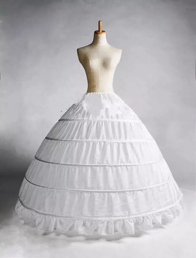 Weiß 2-Hoop Meerjungfrau Hochzeitskleid Braut Petticoat Krinoline Unterrock Neu 