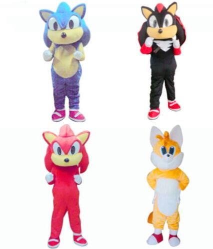 Cartoon Character Mascot Costume Hedgehog Cosplay Suit Parade Dress Adult Unisex 