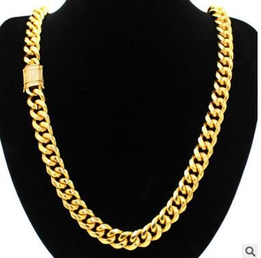 MIAMI CUBAN LINK CHAIN BOX LOCK 14K 