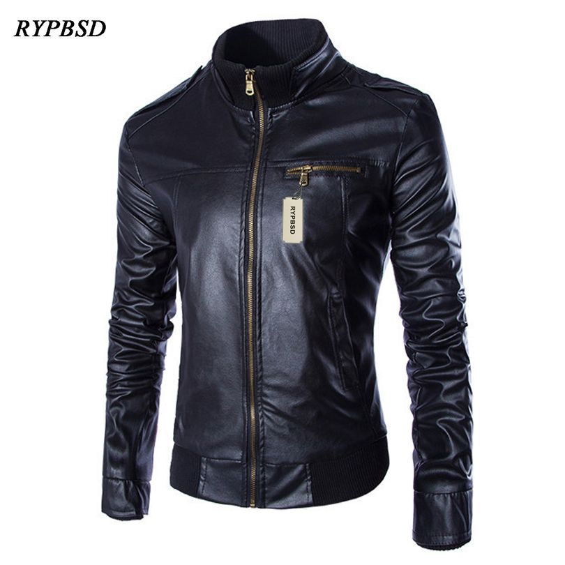 Chaqueta de cuero hombre slim fit Clearance