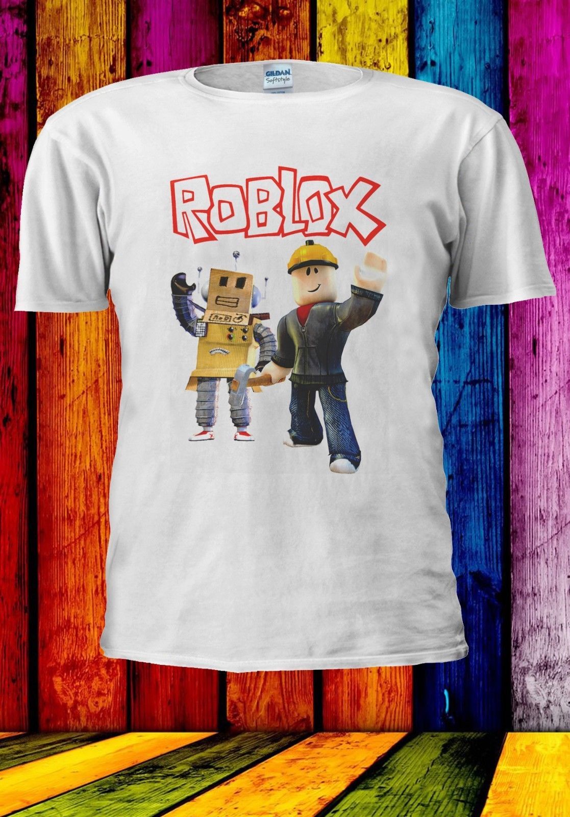 Roblox Builderman Box Robot Online Game Men Women Unisex T Shirt