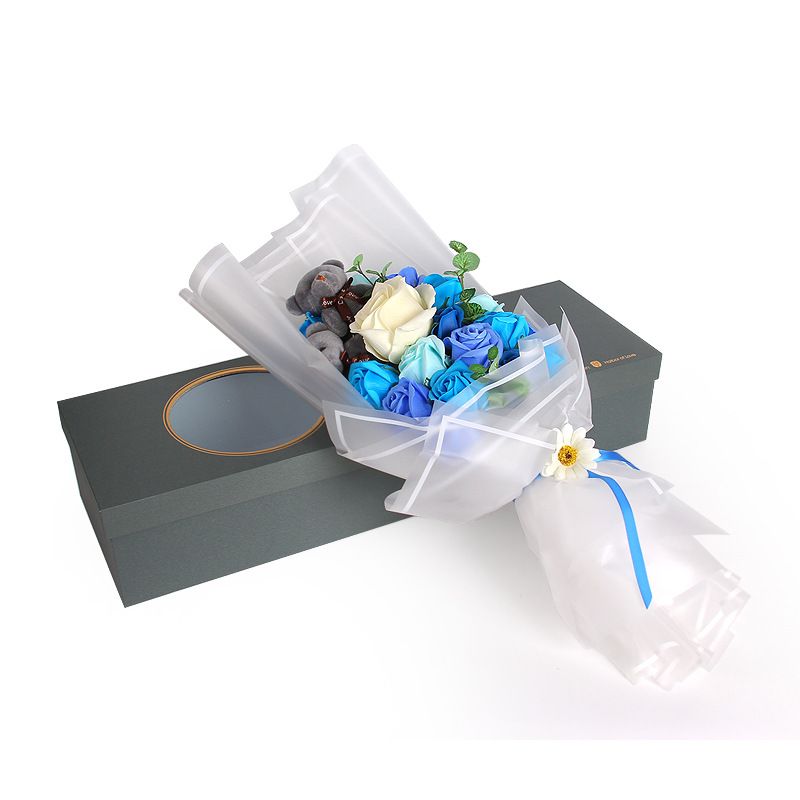 clear flower wrapping paper