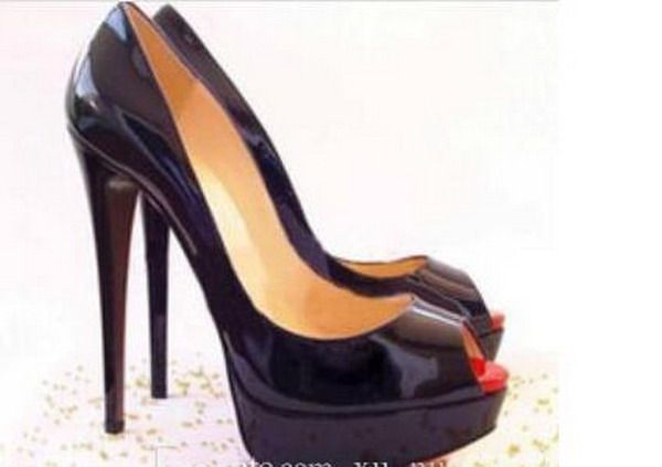 red bottom heels open toe