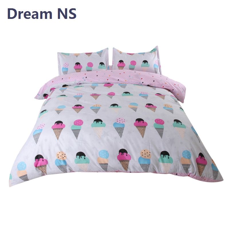 Ahsnme Bedding Set Ice Cream Duvet Cover Sets Housse De Couette