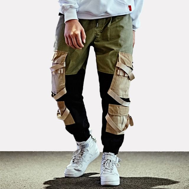 Acquistare Pantaloni Cargo Hip Hop Streetwear Pantaloni Sportivi Pantaloni  Larghi Harem Patchwork Pantaloni Multi Tasche Pantaloni Casual Con Bottoni  Swag Ribbon Harajuku Economico | Consegna Veloce E Qualità | DHgate Italy