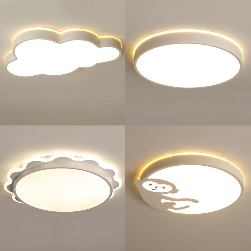 2019 Led Ceiling Light Modern Lamp Sun Monkey Round Cloud Lighting Fixture Children Bedroom Hall Surface Mount Remote Control Kids From Happylights