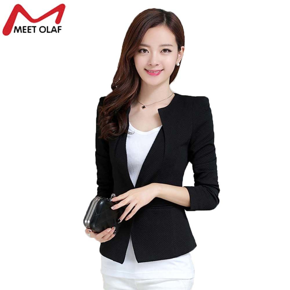 Acquistare Donna Blazer Primavera Slim Top Elegante Blazer Corto Manica  Lunga Blaser Suit Vestito Femminile OL Office Lady Work Wear Coat YL026  S18101303 Economico | Consegna Veloce E Qualità | DHgate Italy