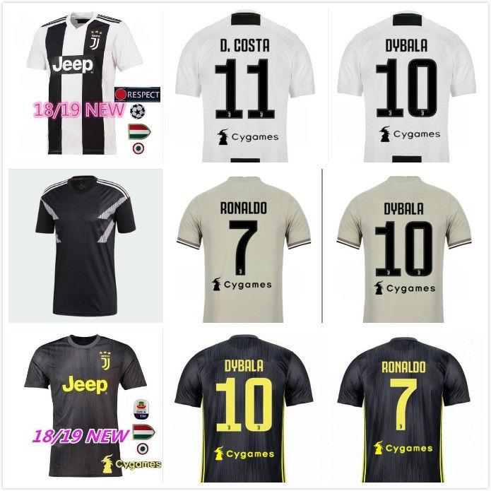 2022 JUVENTUS 3RD Soccer Jersey 18 19 JUVE #7 RONALDO Home #10 DYBALA #1 BUFFON Camisetas Futbol Camisas Maillot Football Shirt Top Thai Qualit From Xiebaoren1985, $22.28 - DHgate.Com