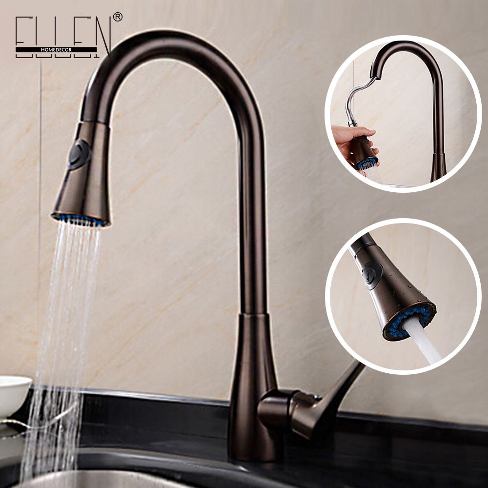 Kitchen Faucet Oil Rubbed Bronze Kitchen Sink Taps Pull Out Sprayer