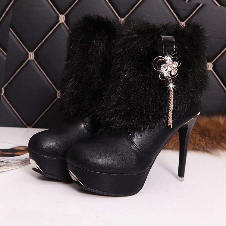 Großhandel Frauen Plüsch Stiefel High Heels Schuhe Ankle Boots Schuh Reißverschluss Schnalle Frau High Heels Mode Schuhe Von Meyi, $31.16 Auf Großhandel Frauen Plüsch Stiefel High Heels Schuhe Ankle Boots Schuh Reißverschluss Schnalle Frau High Heels Mode Schuhe Von Meyi, $31.16 Auf