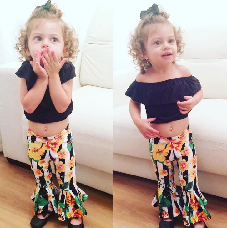 kids crop top set