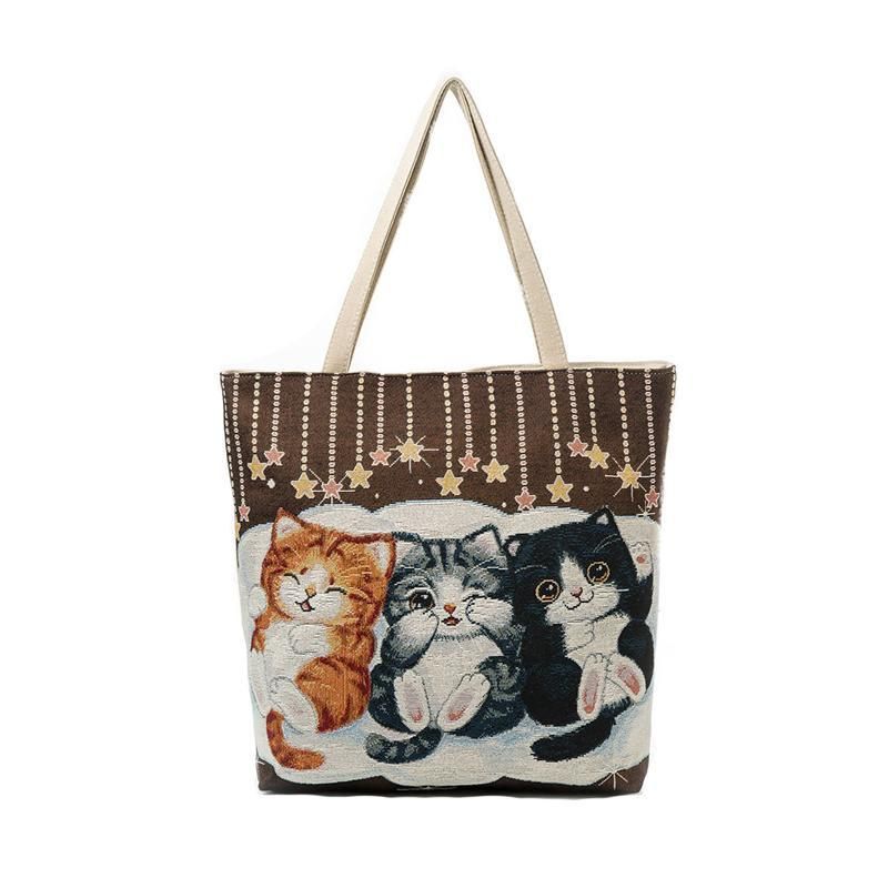printed canvas bolsas
