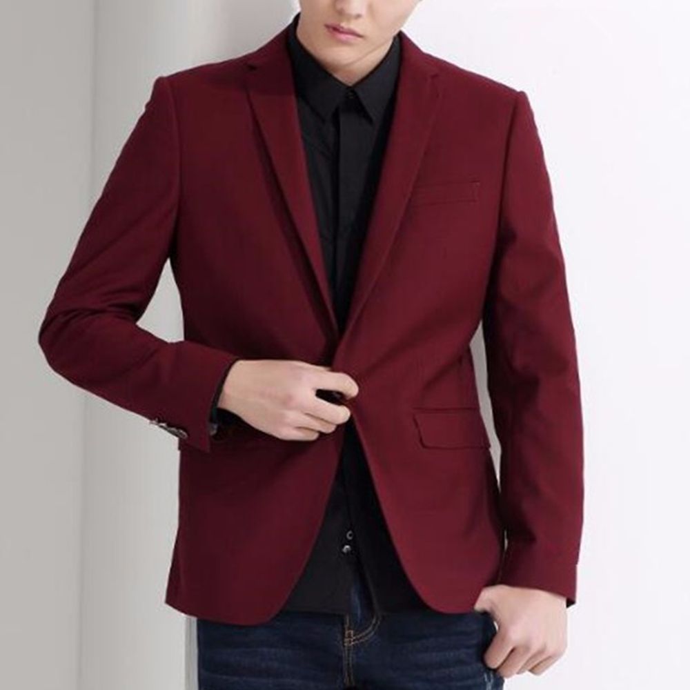 Compra Hombres Trajes Chaqueta Elegante Elegante Formal Trajes De Negocios  Chaqueta Por Encargo Novio Boda Smokings Barato | Entrega Rápida Y Calidad  | Es.Dhgate