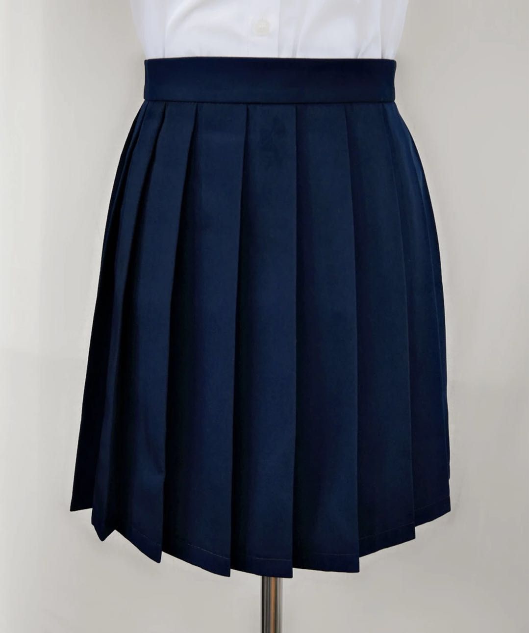 navy blue overall skirt