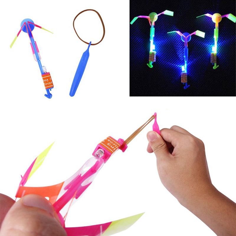 rocket copters slingshot led helicopters