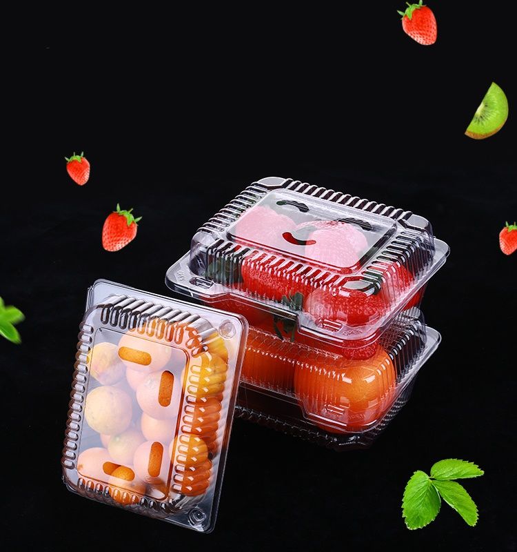 Fruit Box Plastic Box Bag 250g 500g 1000g Disposable Fruit Cut Packaging High Quality Strawberry