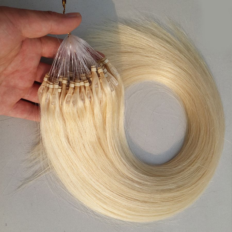 Micro Loop Hair Extensions Remy Human Hair Extensions Peruvian