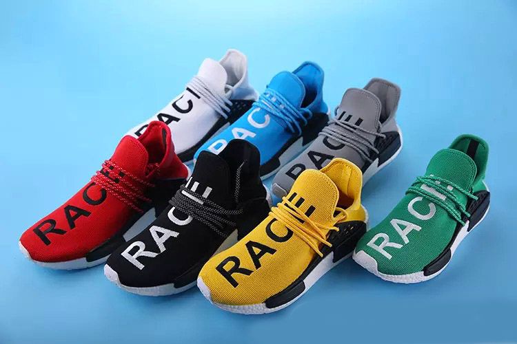 human race blue and red