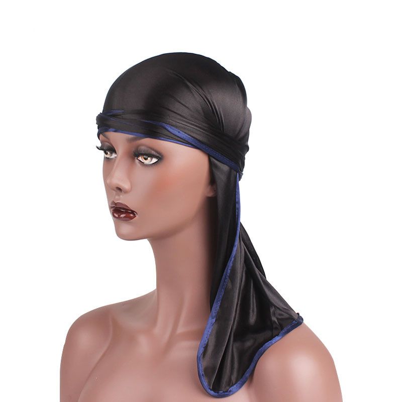 Hombresmujeres Seda Poliéster Bandana Sombrero Durag Cola D Hombresmujeres Seda Poliéster Bandana Sombrero Durag Cola D
