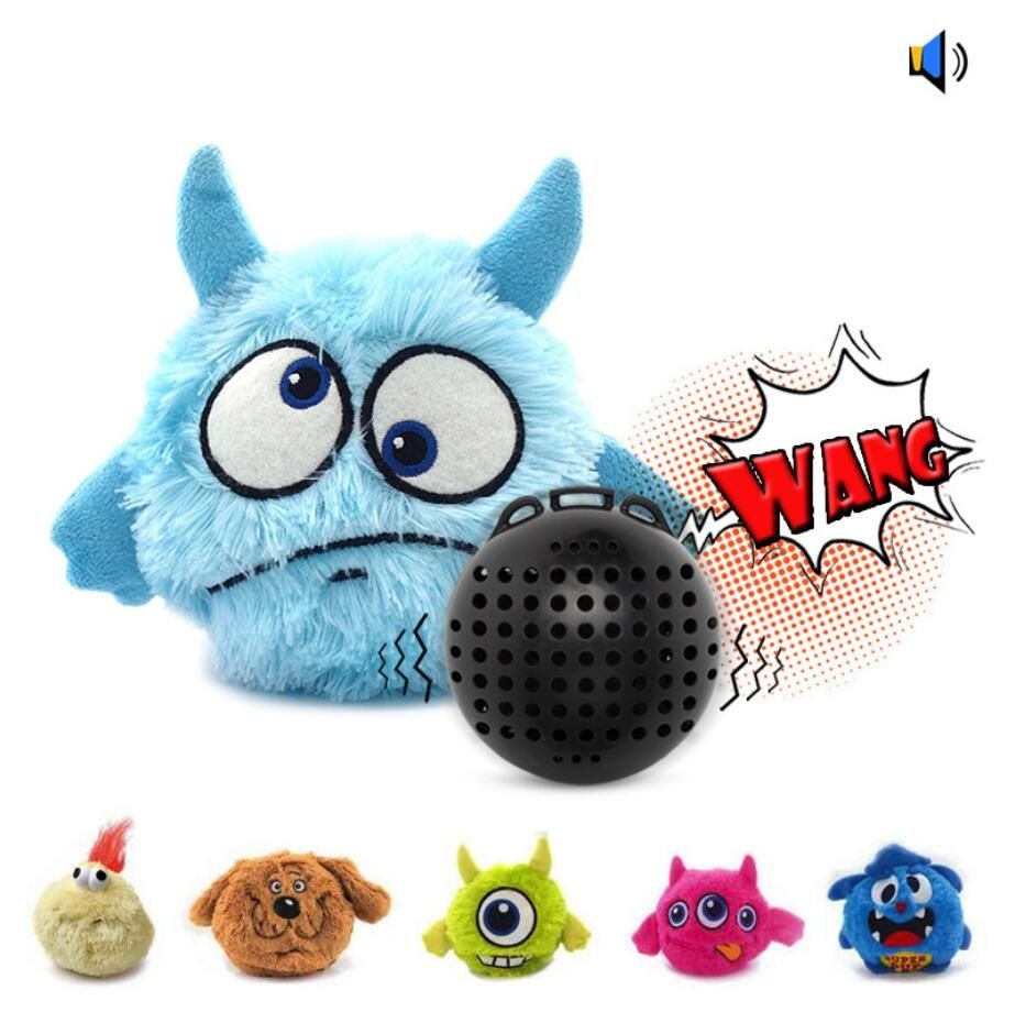 plush squeaky dog balls