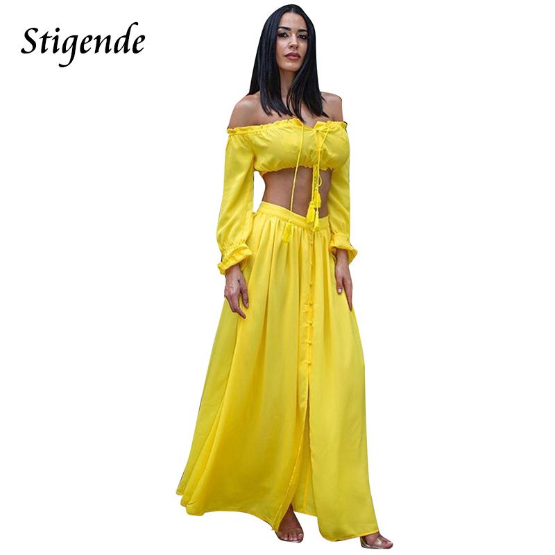 plus size two piece skirt and crop top