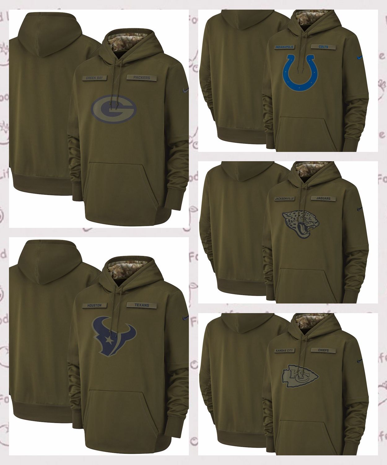 salute to service packers hoodie