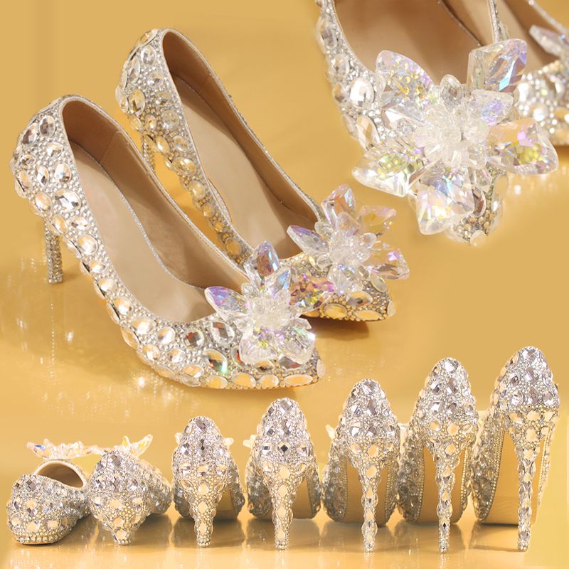clear cinderella shoes
