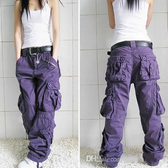 Acquistare Pantalone Multi Tasche Donna Pantaloni Dritti Pantaloni Hip Hop  Pantaloni Paio Donna Pantaloni Casual Kaki Pantaloni Larghi Da Ballo Hiphop  Economico | Consegna Veloce E Qualità | DHgate Italy