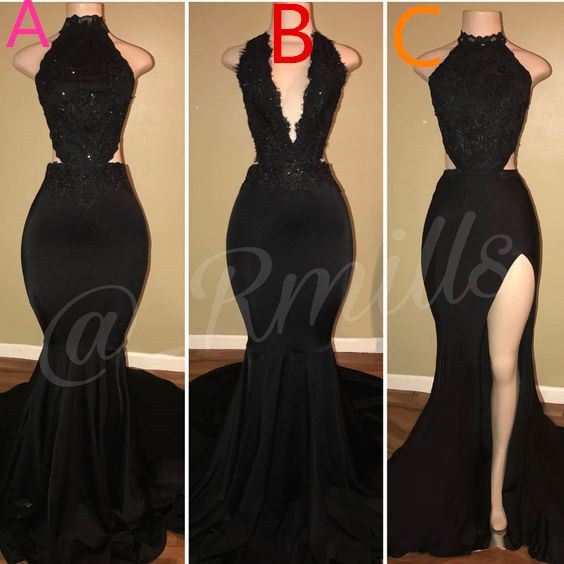 open back mermaid prom dresses