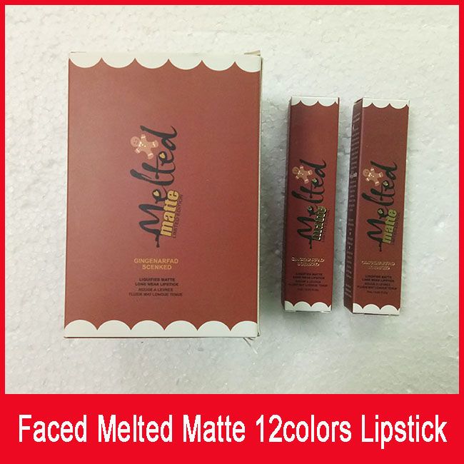 Melted Matte Liquid Lipstick Faced Lip Gloss Liquified Matte Lipstick Faceed Makeup Melted Lip Gloss Long Wear Prestige Wonderfull Lip Plumping Gloss