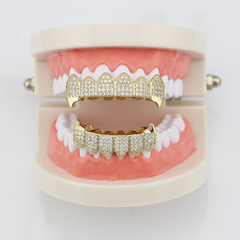 Shop Grillz, Dental Grills Online, Hiphop Gold Teeth Grills Rhinestone