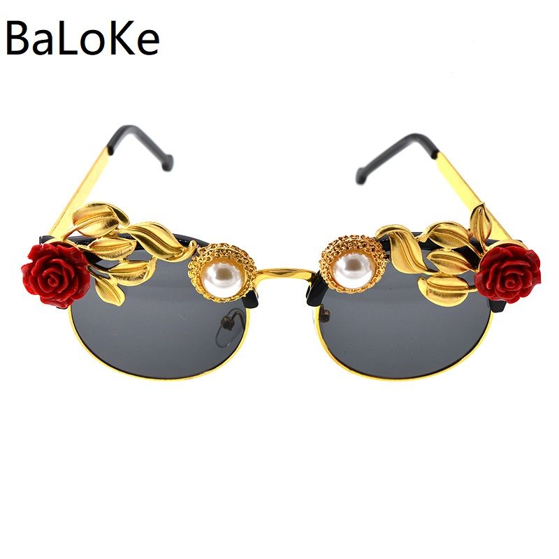 flower cat eye sunglasses