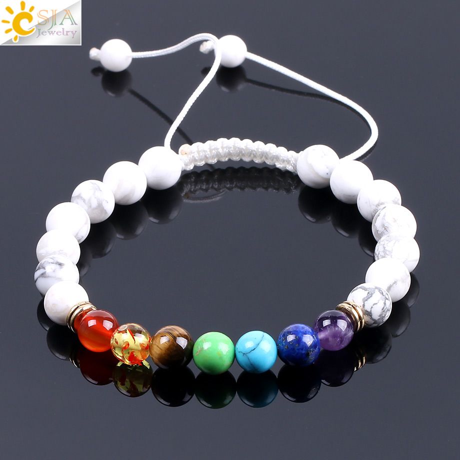 Pulsera De Cuentas De Cabeza De Buda 7 Chakras Ajustables A Pulsera De Cuentas De Cabeza De Buda 7 Chakras Ajustables A