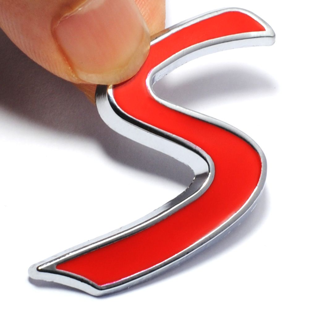 New 3D Chrome Metal Red S Logo Car Emblem Sticker For BMW Mini Cooper Car  Tail Decoration Styling Decals Exterior Accessories From Ordermix, $1.2 |  DHgate.Com