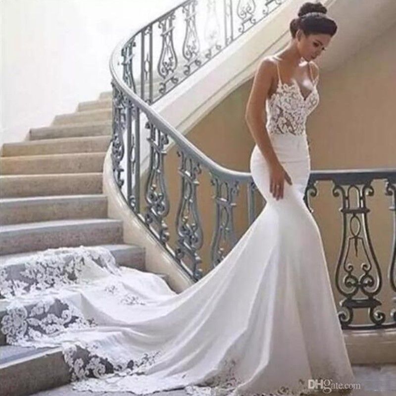 vestido de noiva semi sereia